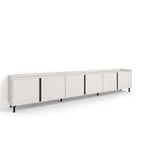 mueble tv television muebles de salon almacenaje 309x61x35 cm para tv hasta 80 diseno industrial estilo moderno beige