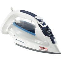tefal smart protect fv4980 steam iron - white  blue white