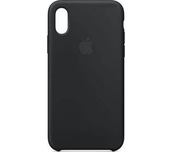 APPLE iPhone XS Silicone Case - Black, Black