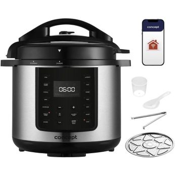 Olla Multi-cocción Concept CK8001 5,6 L 1000 W Negro Acero Inoxidable