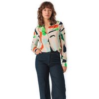 skfk camisa manga larga shirt asune - basterretxa para mujer