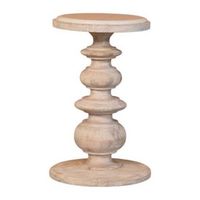 mesa auxiliar de madera maciza muebles artesanales marmol bellis
