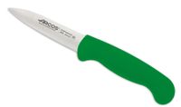 cuchillo mondador de acero inoxidable nitrum de 80 mm mango verde