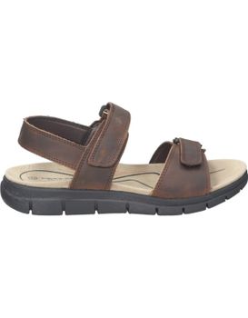 Sandalias Para Hombre Plana Vicmart 834-15 En Marrón 45