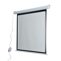 homcom pantalla de proyeccion motorizada con control remoto 43 100