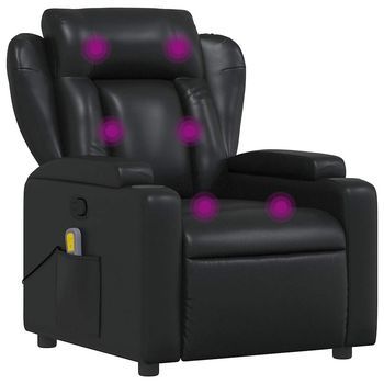 Sillón De Masaje | Sillón De Salón | Silla Reclinable Cuero Sintético Negro