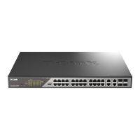 switch d-link dss-200g-28mpp 24 puertos gigabit poe 4 sfp l2 gestion avanzada 1u