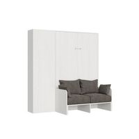 cama abatible 140 vertical kentaro sofa con columna fresno blanco