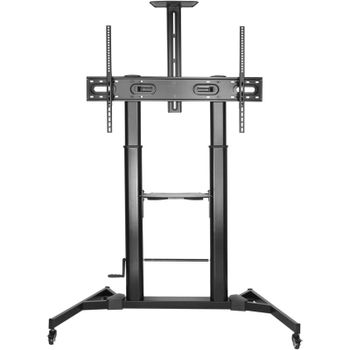 Aisens Soporte de Suelo ECO con Ruedas y Manivela DVD/Cámara para Monitor/TV 100Kg de 60-100