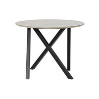 mesita auxiliar metal madera 65x65x495
