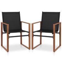 costway juego de 2 sillas de comedor de patio con respaldo y asiento transpirable reposabrazos estructura metalica silla de tela para jardin