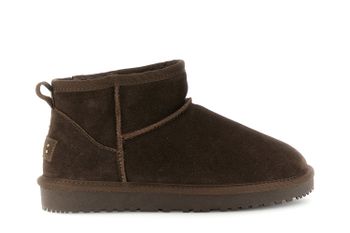 botines de ante con pelo sintético dark brown 41