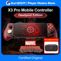 gamesir x3 pro edicion deadpool para iphone 1615 series y telefonos android control de juego movil con licencia marvel y enfriador integrado