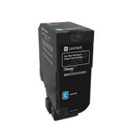 lexmark 74c2sc0 cyan original standard capacity return program toner cartridge