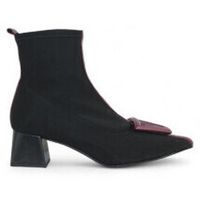 ezzio botines botin licra tacon 5 con aplique combinado para mujer