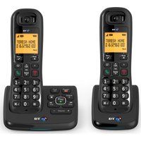 bt xd56 cordless phone with answering machine - twin handsets
