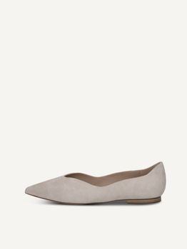CAPRICE Ballerina, grey, made of Leather with Block heel, Size 41