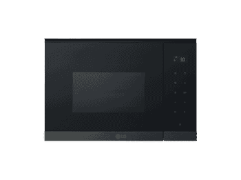 Microondas con grill integrable - LG MG7Z2593B, 900 W, 8 niveles, 25 l, Cristal negro