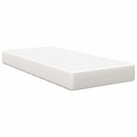 colchon de cama con colchon crema 100 x 200 cm tela vidaxl