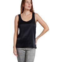 admas camiseta tirantes satin lace camiseta de tirantes lisa para mujer
