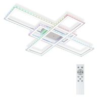 lampara de techo led regulable con control remoto gran luz rgb que cambia de color 50 w para dormitorio zmh