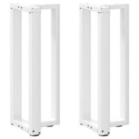 patas para consola en forma de t 2 unidades color blanco 25 x 28 x 72-73 cm acero vidaxl