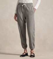 polo ralph lauren para mujer 211971694001 pantalon de chandal de felpa con cordon gris xl casual deportivo algodon
