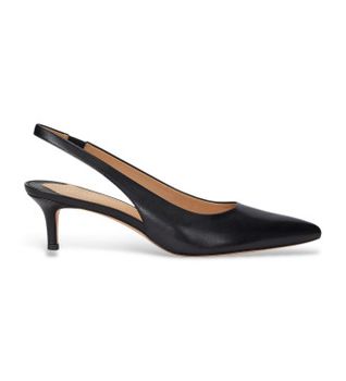 Lauren Ralph Lauren para mujer. 802927937001 Zapatos de piel Lolah negro (36), 5 a 8cm, Ninguno, Casual, Fiesta