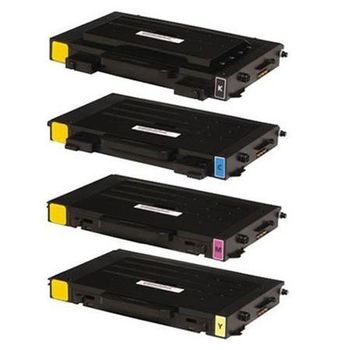 Compatible Multipack Samsung CLP-500D7K/5Y Full Set Toner Cartridges (4 Pack)