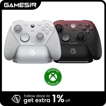 Control Inalámbrico GameSir G7 Pro para Xbox Series X | S, PC, iOS, Android con palancas TMR Anti-Drift, gatillos de efecto Hall, base de carga