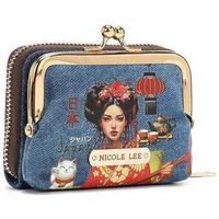 nicole lee cartera cartera mini julia de denim akiko la belleza para mujer