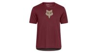 maillot fox ranger head nino manga corta burdeos