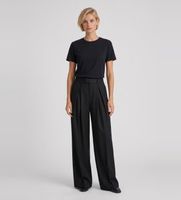berwich para mujer gt1523x pantalon pleat negro 44 lana clasico