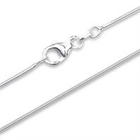 cadena de plata 925 cadena serpiente plata 08mm