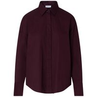 liu jo camisa camisa con inserto en saten jacquard para mujer