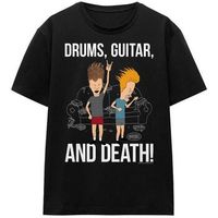 beavis  butthead tops y camisetas drums guitar death para mujer