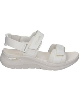 Sandalias Veganas Para Mujer Skechers Arch Fit 119465-ofwt Blanco 40