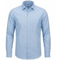 archivium camisa manga larga sr11ca net linen-240 light blue para hombre