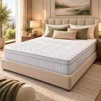 colchon 160x200 cm grosor 25 cm muelles ensacados  espumas de confort bordes reforzados - thenest