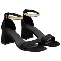 buonarotti zapatos de tacon sandalia tacon cuadrado con detalle buon para mujer