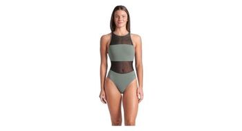 Banador arena mesh panels vent back mujer verde