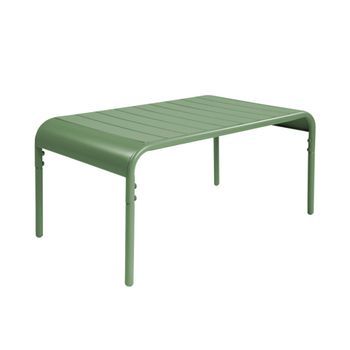 Mesa De Centro De Jardín Bistró De Acero, 90cm, Verde
