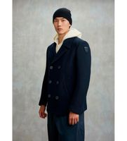blauer para hombre 25wbluc01378 chaqueta peacoat chopin marino l casual lana