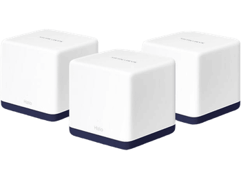 Sistema WiFi Mesh - Mercusys HALO H50G (3-PACK), 1.9 Gbit/s, Doble banda, MU-MIMO, Blanco