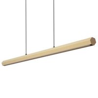 lampara colgante lineal led 42w aluminio blanco seleccionable iluminacion doble cara funky kool beige seleccionable calido-neutro 2700k - 3500k-4000k