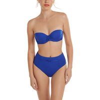 lisca banador braga de traje bano cintura alta palma para mujer