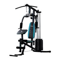 behumax - multigym 300 pro estacion de musculacion multifuncion con pesas ajustables hasta 45 kg estructura robusta acero para entrenamiento completo en casa