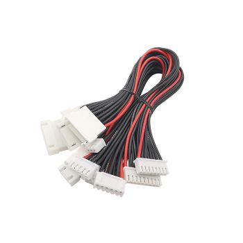 Cargador de batería de litio con cable de silicona de extensión de equilibrio de 300 mm 2S 3Pin 3S 4Pin 4S 5Pin 6S 7Pin
