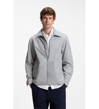 BOSS para hombre. 50565637 Chaqueta Lutti gris (XXL), Casual, Algodón
