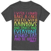 mean girls camiseta rainbows and cake para mujer